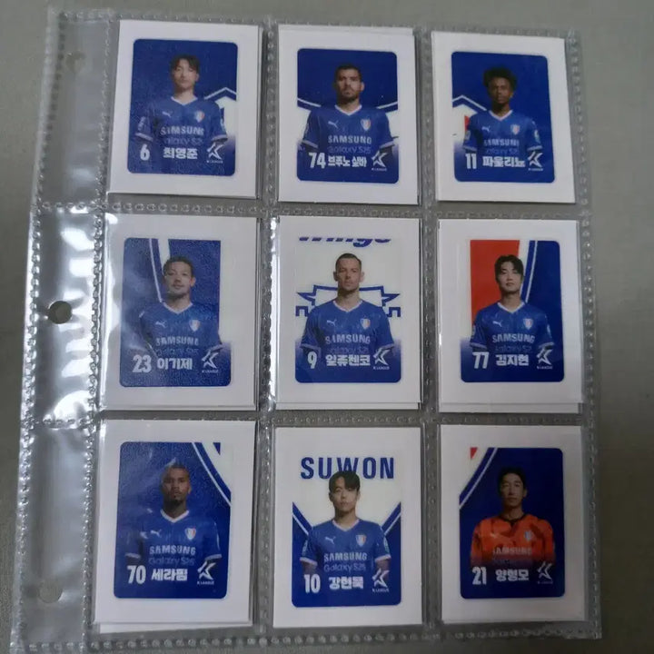 [BUNJANG] Suwon Samsung FC Player Ttibuseal Sticker Set / 수원 삼성 선수 띠부씰