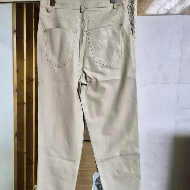 [BUNJANG] ZARA Cream Ivory Leather Pants / 자라 크림 아이보리 레더 팬츠