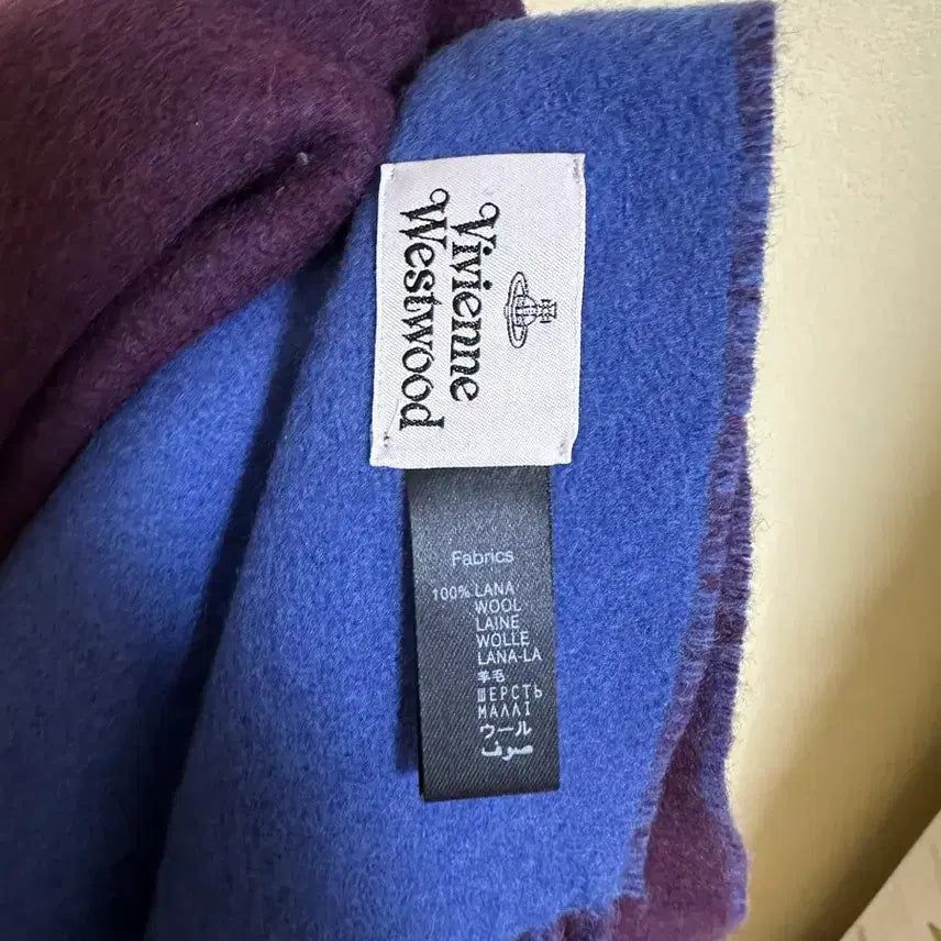 [BUNJANG] Vivienne Westwood Purple Muffler / 비비안웨스트우드 퍼플 머플러 목도리
