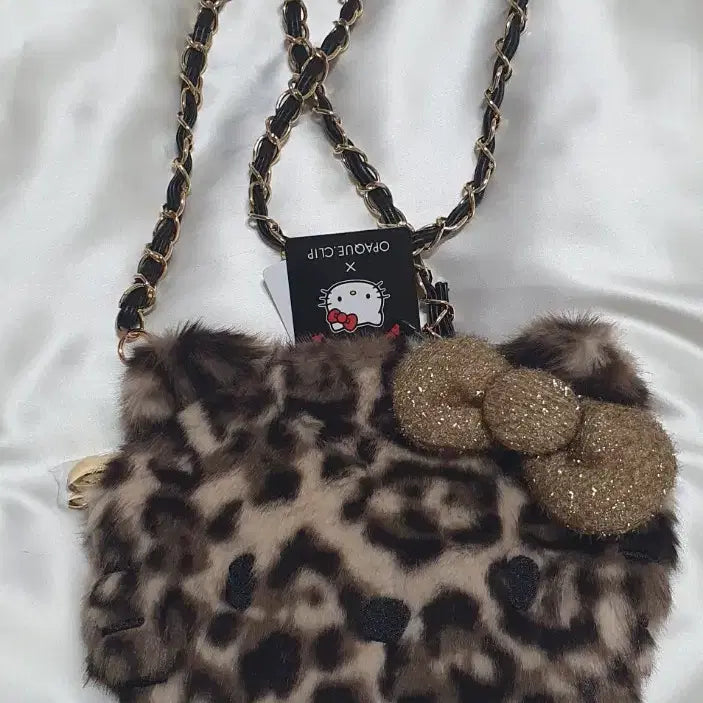 [BUNJANG] OPAQUE CLIP Leopard Shoulder Bag Pouch / 호피 레오파드 오페이크 닷 클립 OPAQUE CLIP 숄더백 파우치백