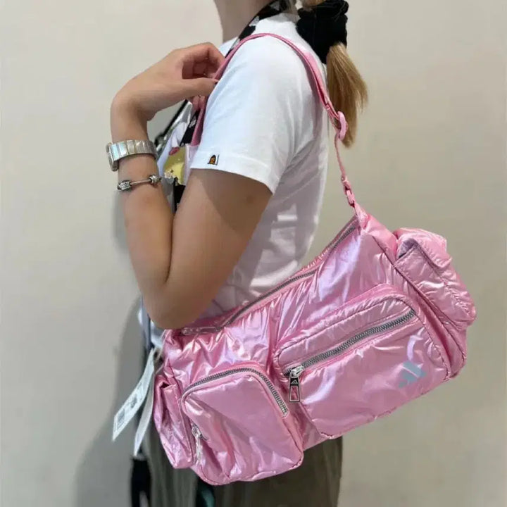 [BUNJANG] Adidas JN9651 Pink Shoulder Bag / 아디다스 가방 핑크 JN9651 숄더백