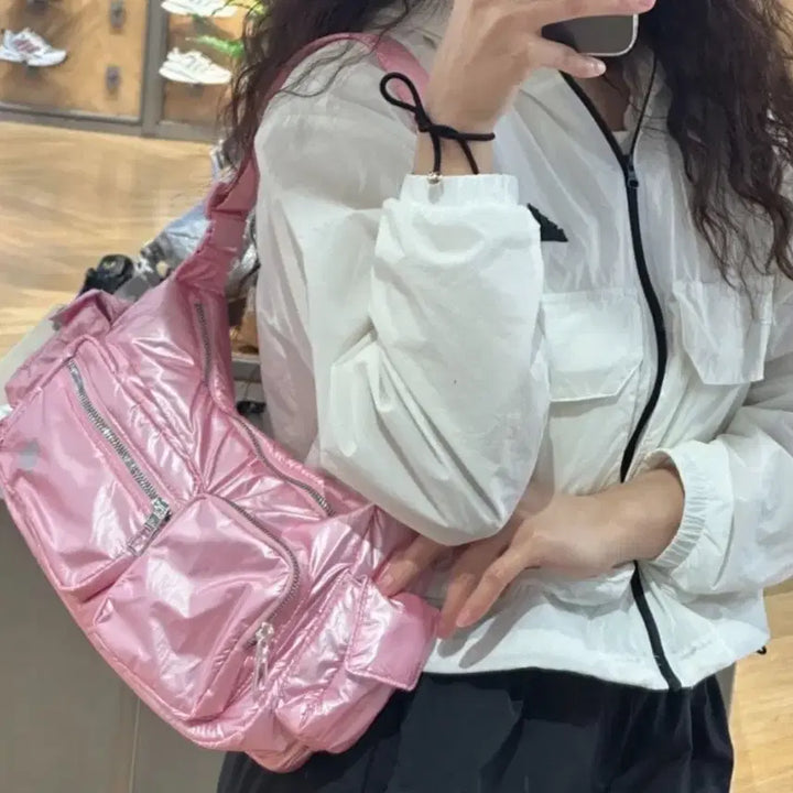 [BUNJANG] Adidas JN9651 Pink Shoulder Bag / 아디다스 가방 핑크 JN9651 숄더백