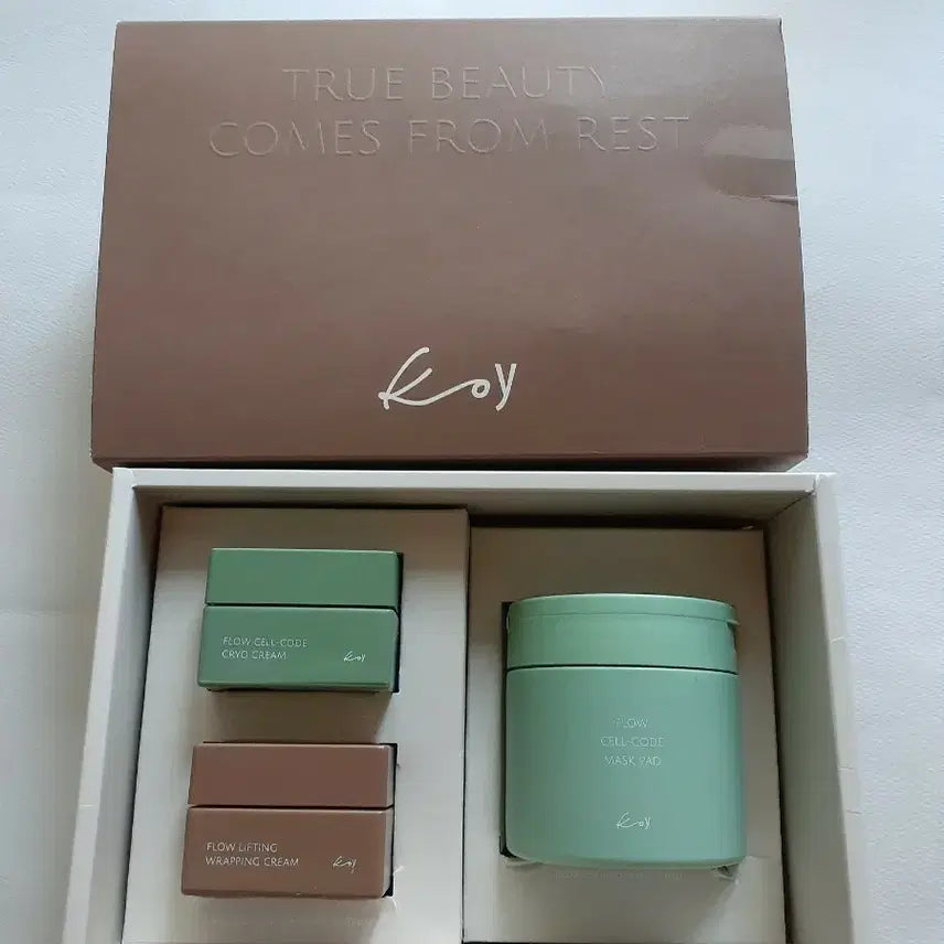 [BUNJANG] Koel Flow Cream Pad Skincare Set / 코이  플로우 크림 패드 진정  탄력 3종 기획세트 고현정화장품 기초 세