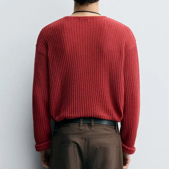 [BUNJANG] Zara Eyelet Structured Sweater XL / (새상품)자라 아일렛 스트럭처 스웨터 Xl