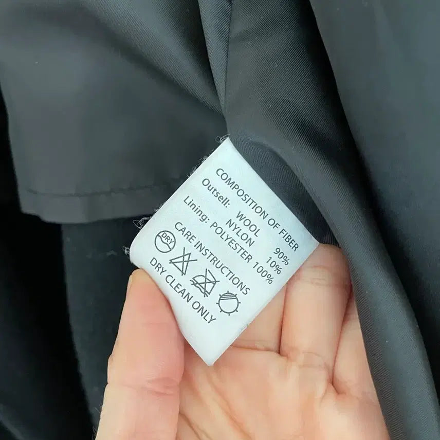 [BUNJANG] Marysong Black Wool Long Hooded Coat / 메리쏭 블랙 후드 울 롱코트