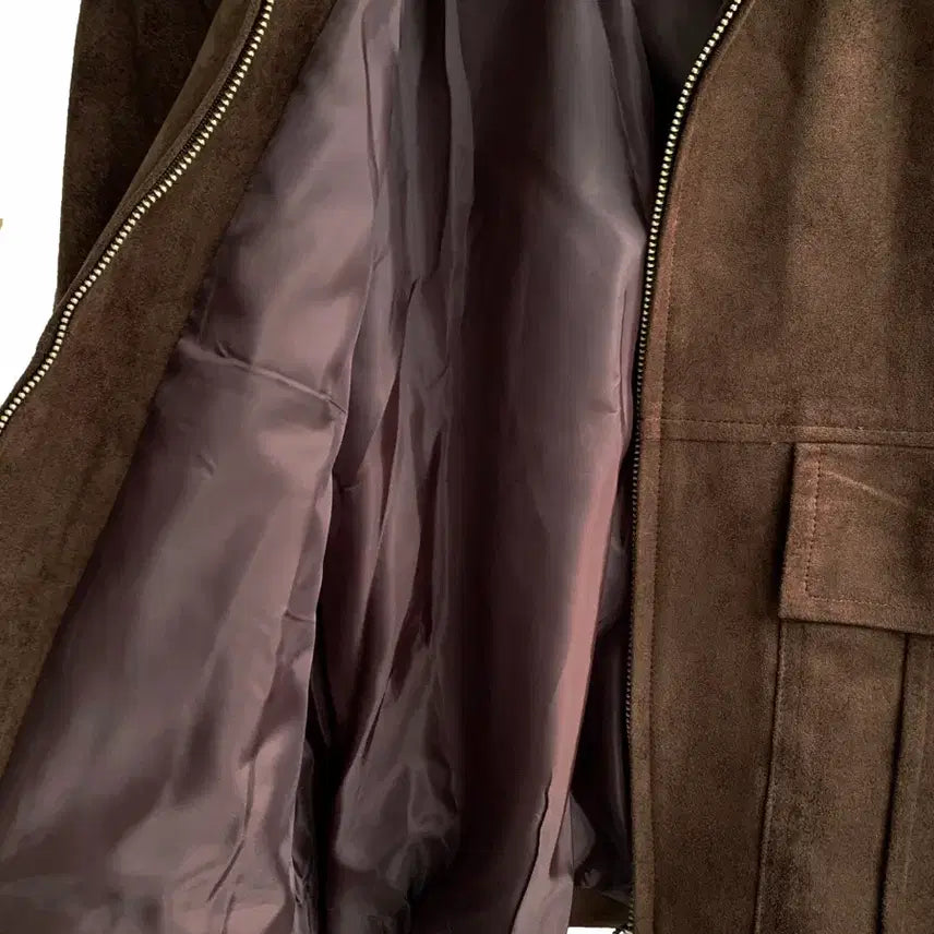 [BUNJANG] Beni Away Big Pocket Suede Short Jumper / 벤어웨이 빅포켓 스웨이드 숏 점퍼