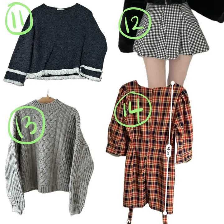 [BUNJANG] Assorted Women's Dresses, Knitwear, and Cardigans / [옷장정리] 예쁜 원피스 니트 가디건 다수 / 55 추천