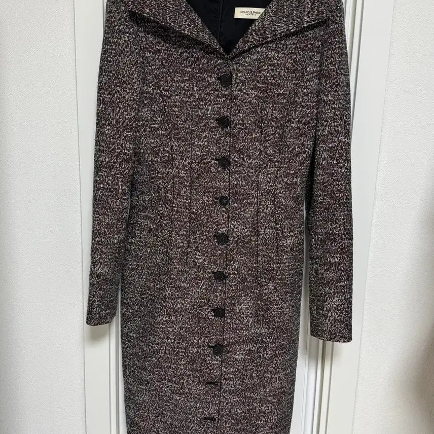 [BUNJANG] Mojo S.phine Tweed Boat Neck Dress / 모조에스핀 트위드 보트넥 원피스