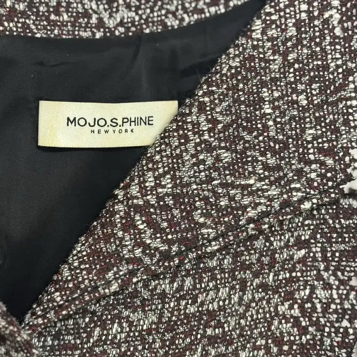 [BUNJANG] Mojo S.phine Tweed Boat Neck Dress / 모조에스핀 트위드 보트넥 원피스