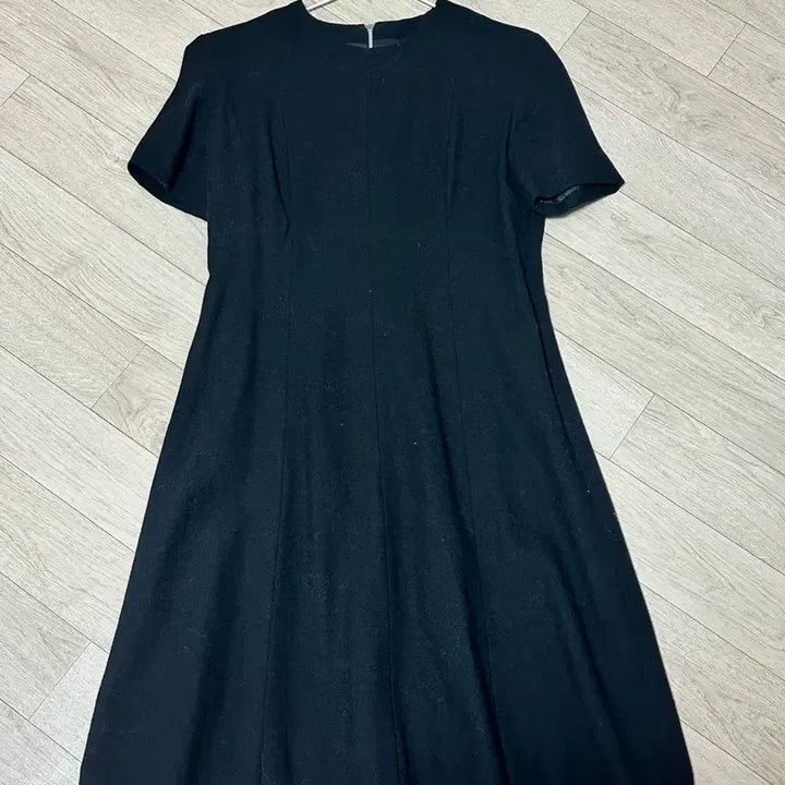 [BUNJANG] Wool Mini Dress / 반팔 모직 원피스