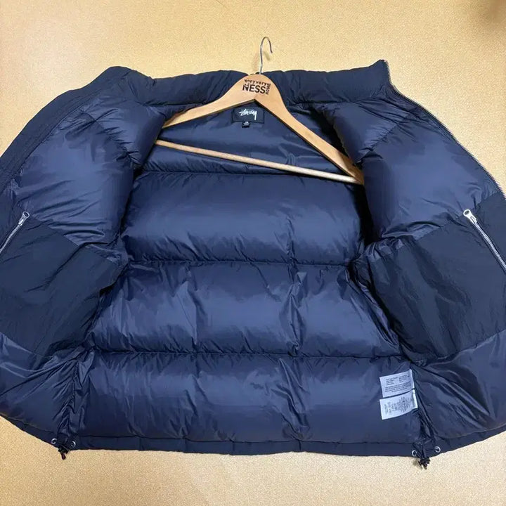 [BUNJANG] Stussy Nylon Puffer Jacket Black / 스투시 다운 퍼퍼 나일론 블랙