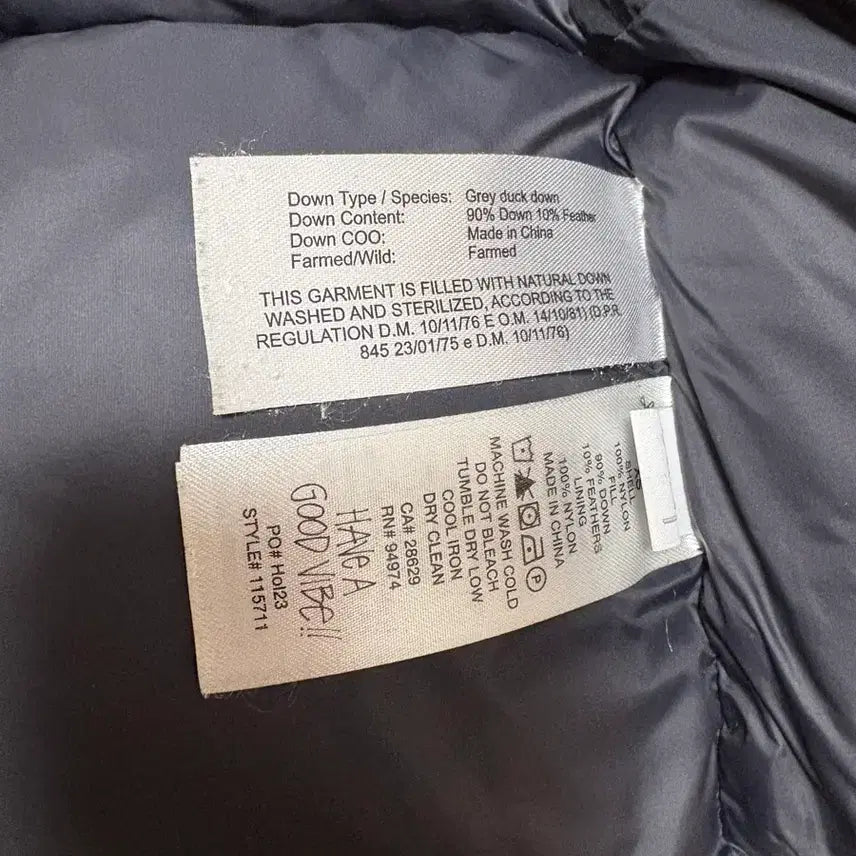 [BUNJANG] Stussy Nylon Puffer Jacket Black / 스투시 다운 퍼퍼 나일론 블랙