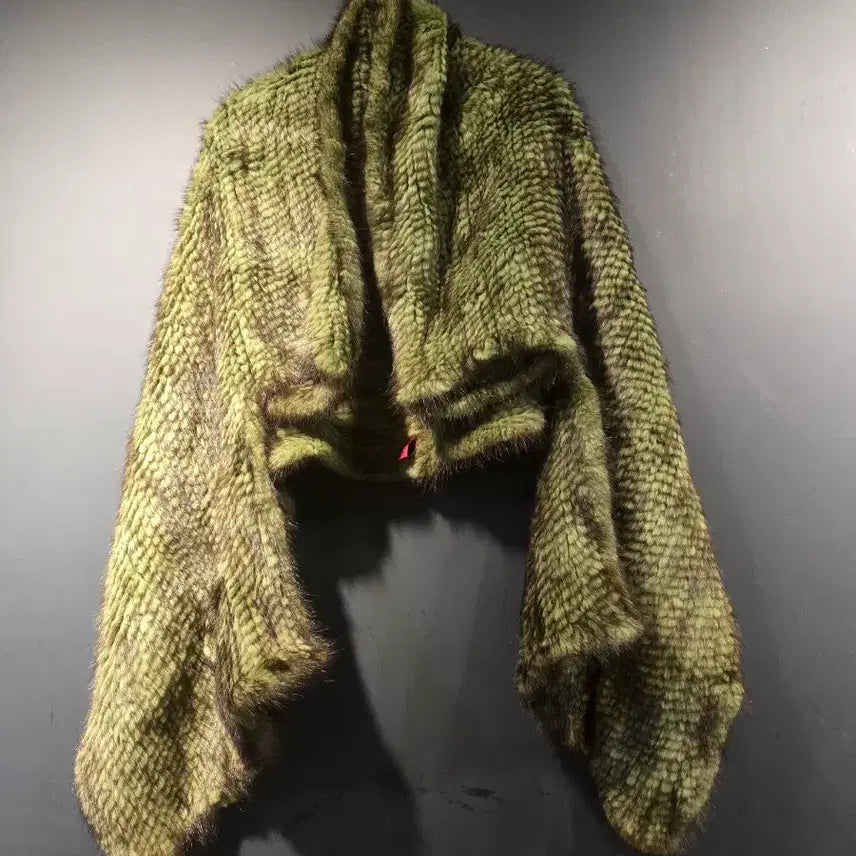 [BUNJANG] Mink Green Shawl Muffler / 밍크  그린  숄 머플러