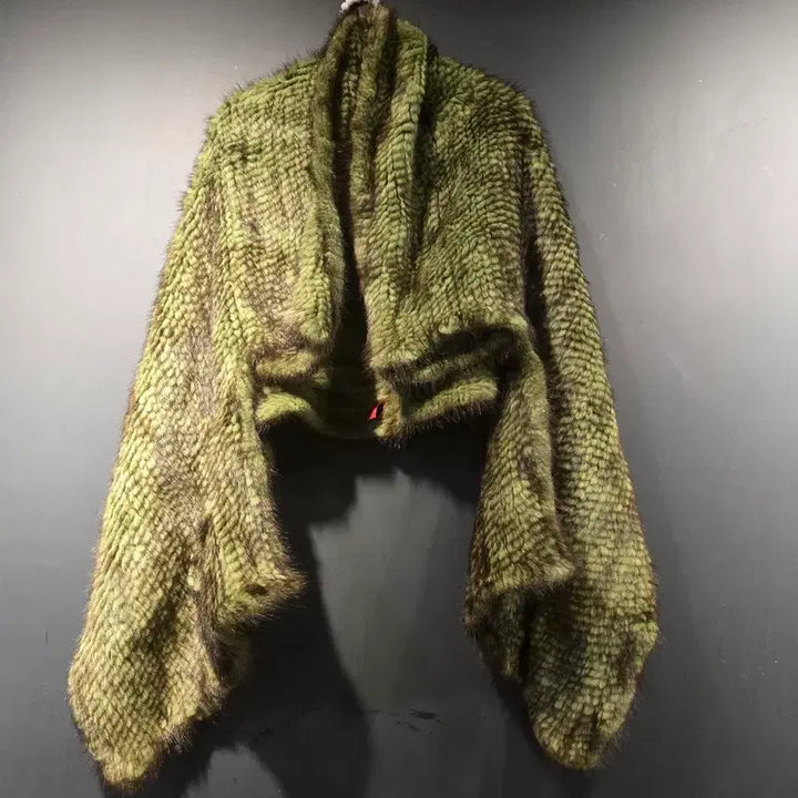 [BUNJANG] Mink Green Shawl Muffler / 밍크  그린  숄 머플러