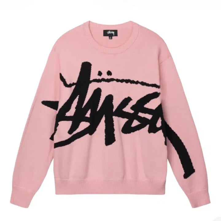 [BUNJANG] Stussy Pink Sweater M / 스투시 핑크 스웨터 M