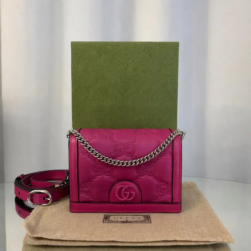 [BUNJANG] Gucci GG Matelasse Mini Crossbody Bag / [더스트 구성] 구찌 GG 마틀라세 미니 크로스백 723777