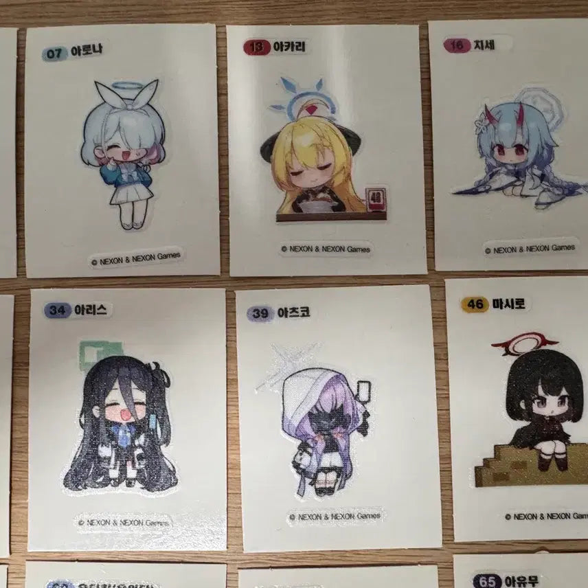 [BUNJANG] Blue Archive GS25 Sticker 1st Edition Bundle Set / 블루아카이브 gs25 띠부실 1차 일괄 22종