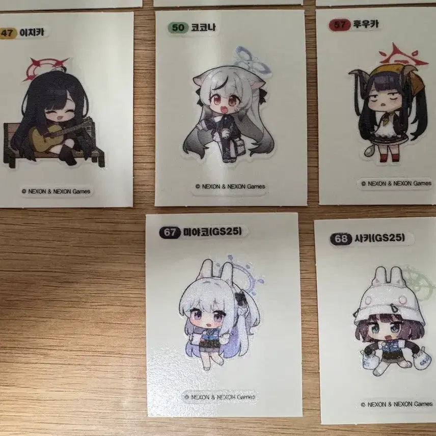 [BUNJANG] Blue Archive GS25 Sticker 1st Edition Bundle Set / 블루아카이브 gs25 띠부실 1차 일괄 22종