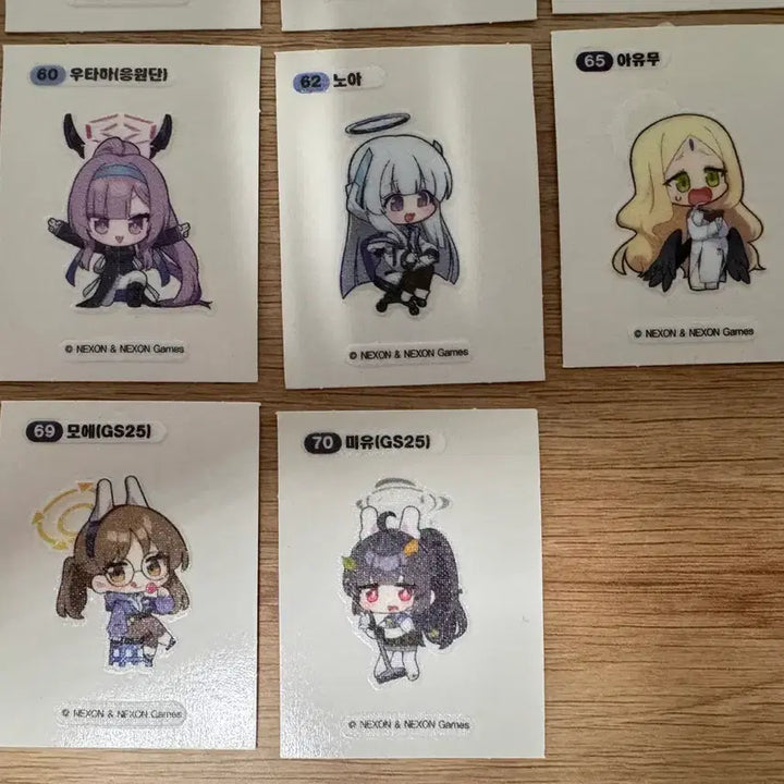[BUNJANG] Blue Archive GS25 Sticker 1st Edition Bundle Set / 블루아카이브 gs25 띠부실 1차 일괄 22종