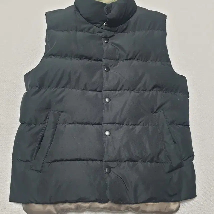 [BUNJANG] Topten Unisex Black Padded Vest 95 / 탑텐 블랙 패딩 조끼 남녀공용 95
