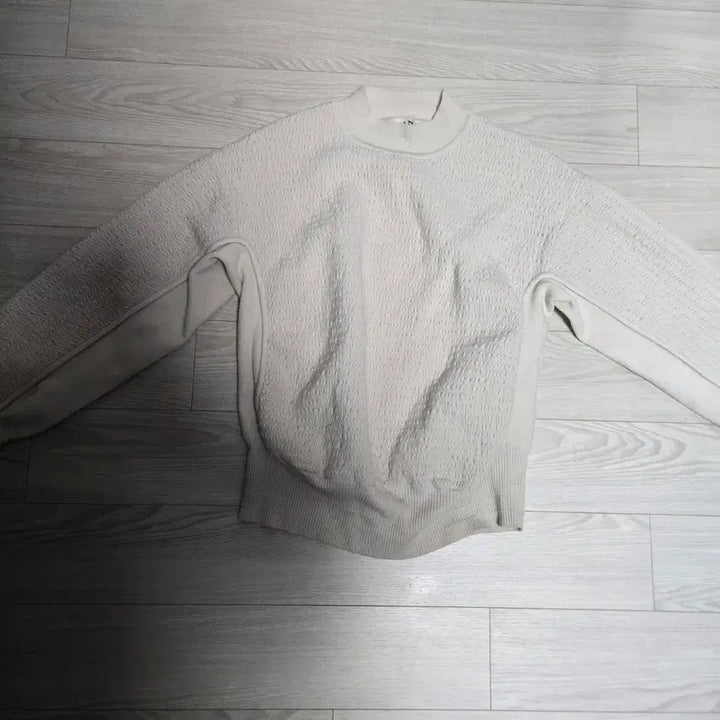 [BUNJANG] Mine Oatmeal Texture Turtleneck Knit Sweater / 한섬 마인 텍스처 터틀넥 니트