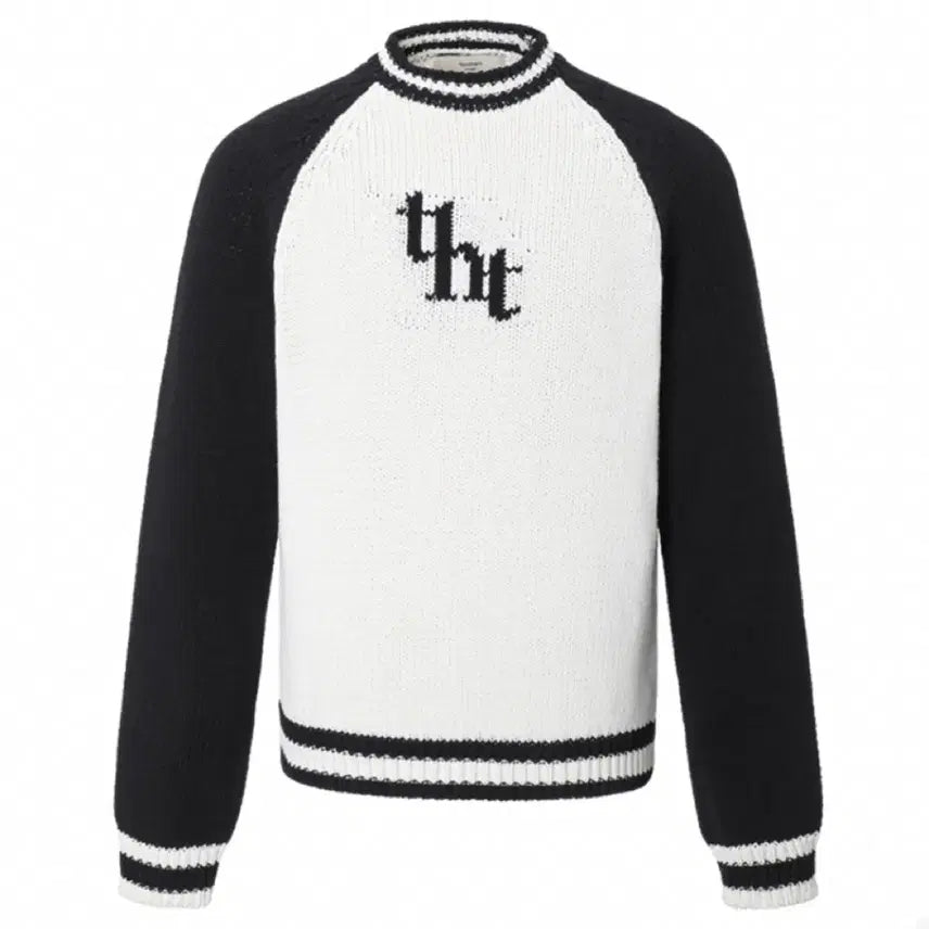 [BUNJANG] 3 Times Jacquard Sweatshirt Knit Black / 쓰리타임즈 자카드 스웨트셔츠 니트 블랙