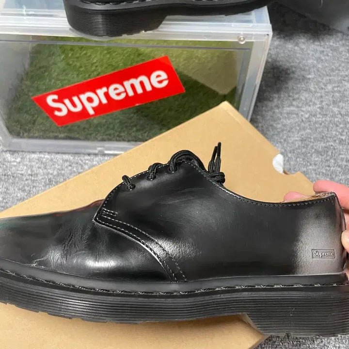 [BUNJANG] Supreme Dr. Martens 1461 Gray Silver (Size 270) / 슈프림 닥터마틴 1461 270