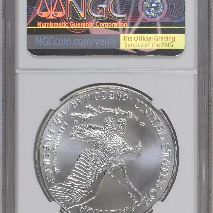 [BUNJANG] American Silver Eagle 2021 Silver Dollar NGC MS70 / 미국 1온스 은화 2021 실버 이글 NGC 70 실버바 은 달러