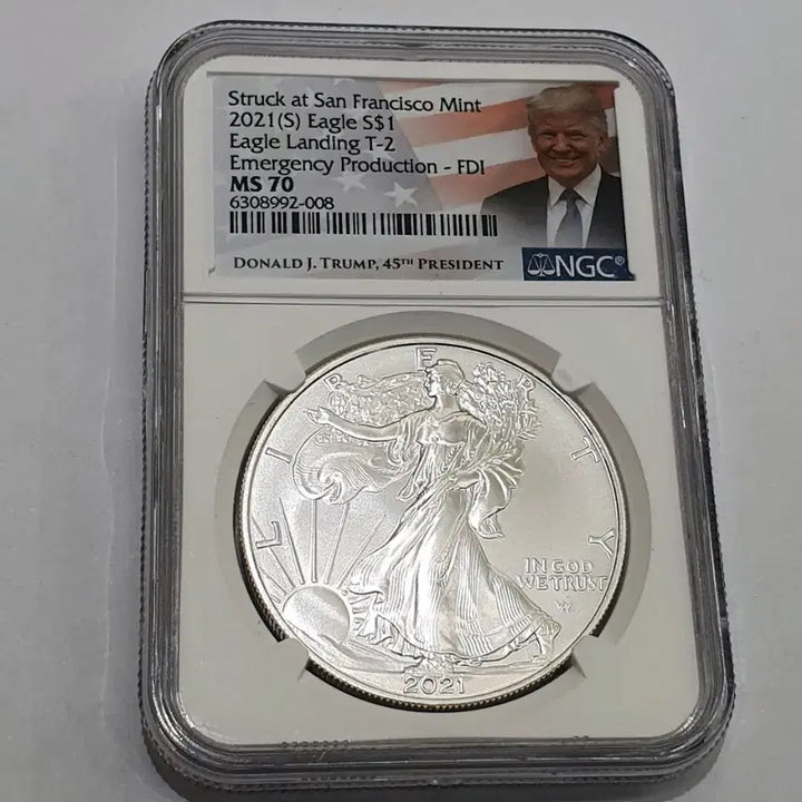[BUNJANG] American Silver Eagle 2021 Silver Dollar NGC MS70 / 미국 1온스 은화 2021 실버 이글 NGC 70 실버바 은 달러