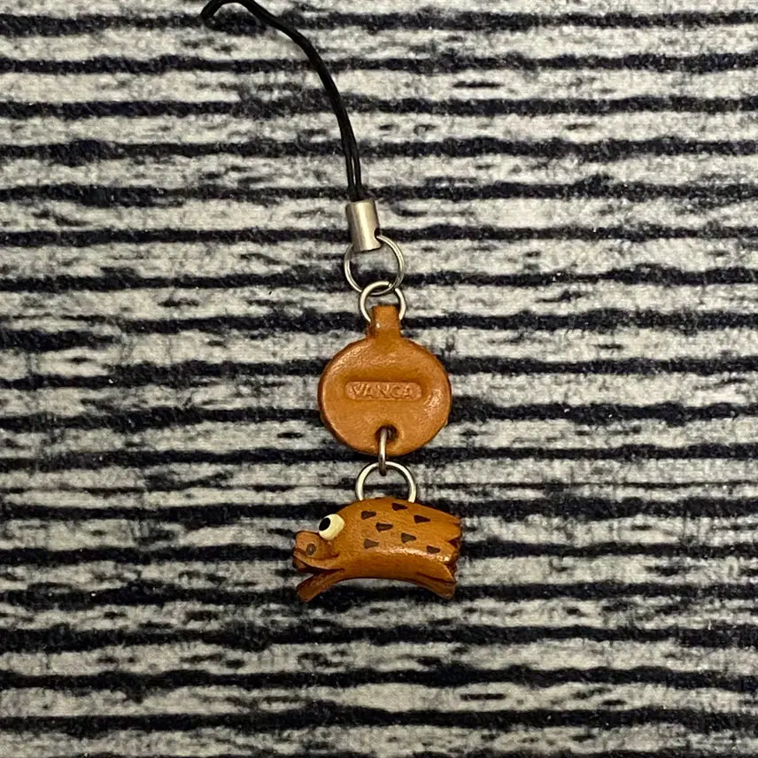 [BUNJANG] VANCA CRAFT Leather Pig Mascot Strap / VANCA CRAFT 가죽 마스코트 돼지 스트랩 (핸드메이드)