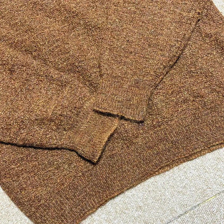 [BUNJANG] 70-80s Virgin Wool Brown Mock Neck / 70~80s 버진울 브라운 모크넥