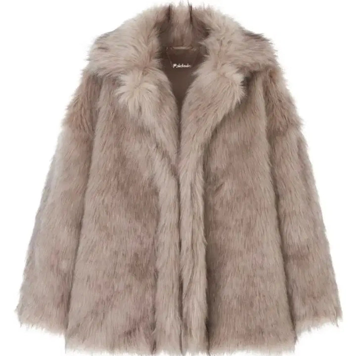 [BUNJANG] Pale Jade Beige Faux Fur Jacket / 페일제이드 퍼자켓 베이지