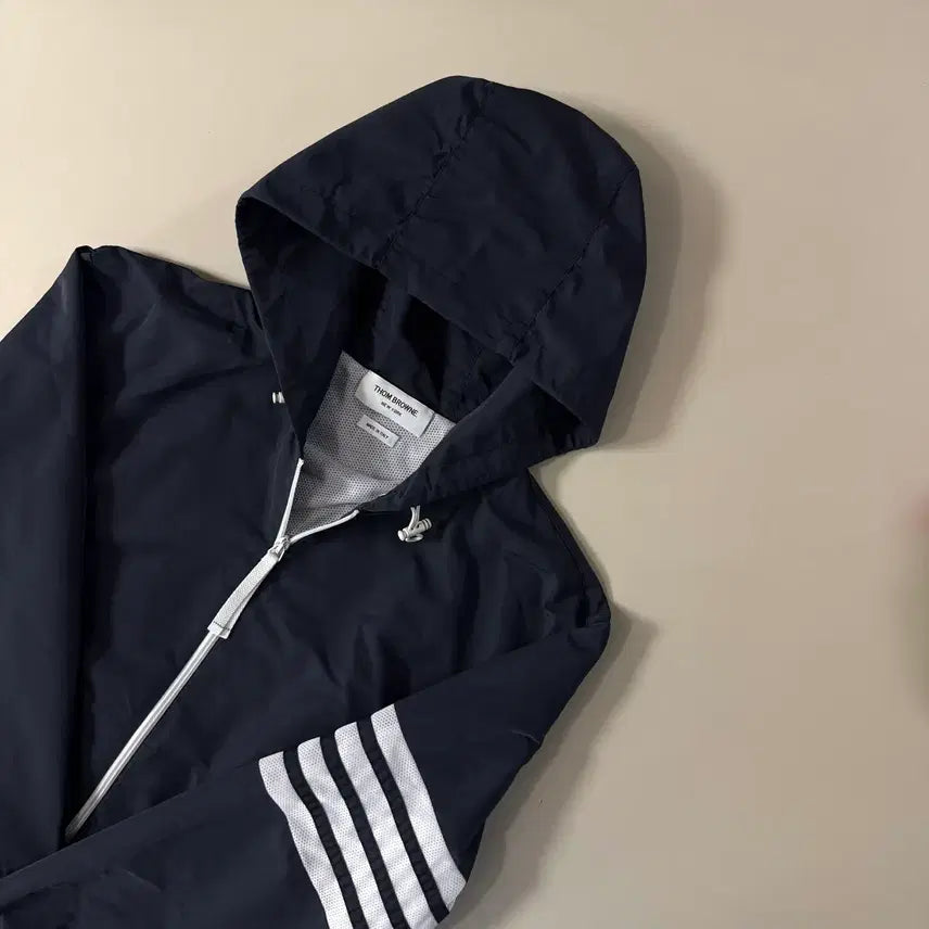 [BUNJANG] Thom Browne Ripstop Windbreaker Jacket / [2/당일출고]톰브라운 사선완장 립스탑 바람막이