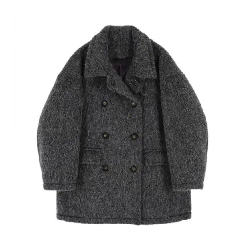 [BUNJANG] Aespa Winter Asura Charcoal Coat / 아수라 Asura 윈터 헤이즈코트 차콜