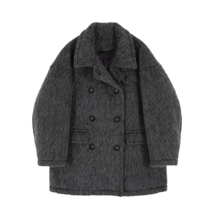 [BUNJANG] Aespa Winter Asura Charcoal Coat / 아수라 Asura 윈터 헤이즈코트 차콜