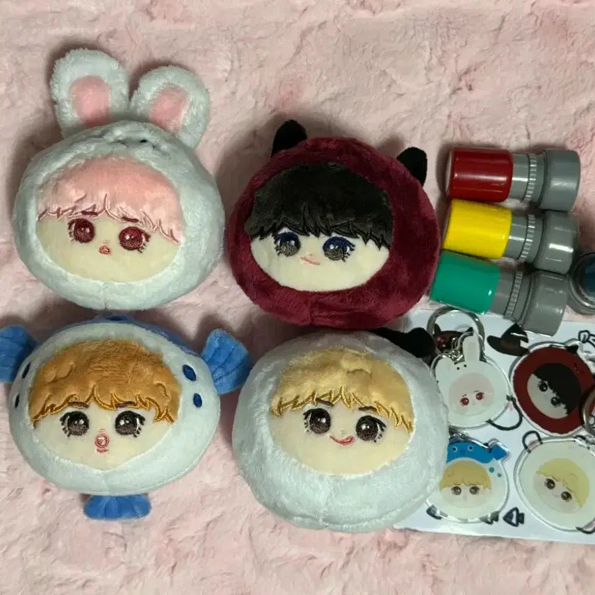 [BUNJANG] WINNER Kim Jinwoo Doll Bundle Set / 위너 김진우 인형 솜인형 경단인형 키링 도장 비공굿 일괄