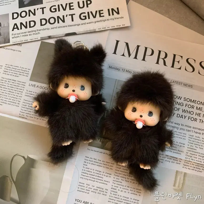 [BUNJANG] Baby Monchhichi Keychain Doll / 인기! 베비몬치치키링 몬치치인형 새상품