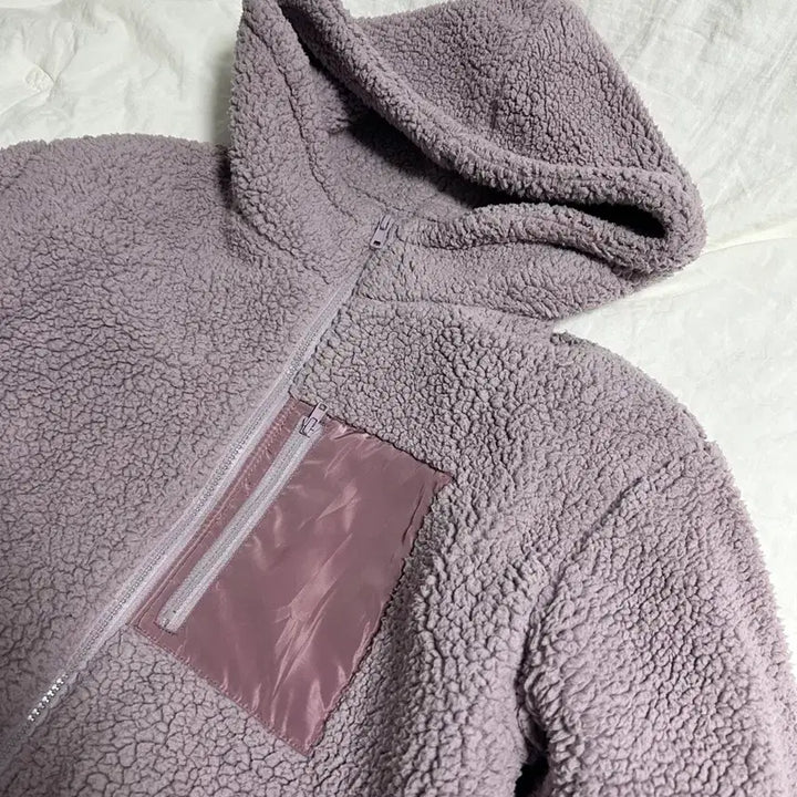 [BUNJANG] Vintage Lavender Boucle Jacket / 빈티지 연보라 뽀글이