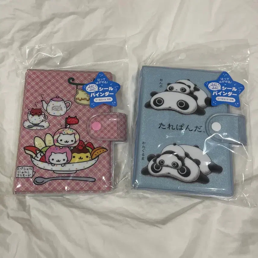 [BUNJANG] San-X Nyanko Tarare Panda Seal Sticker Binder Bundle / (일괄) 산엑스 냥냥냥코 타래팬더 씰 스티커 바인더