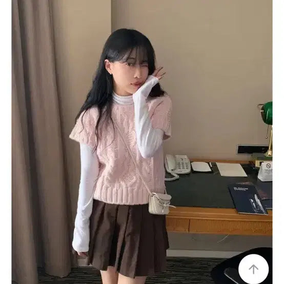 [BUNJANG] Glass Short Sleeve Knit Top / 유리에 반팔 니트