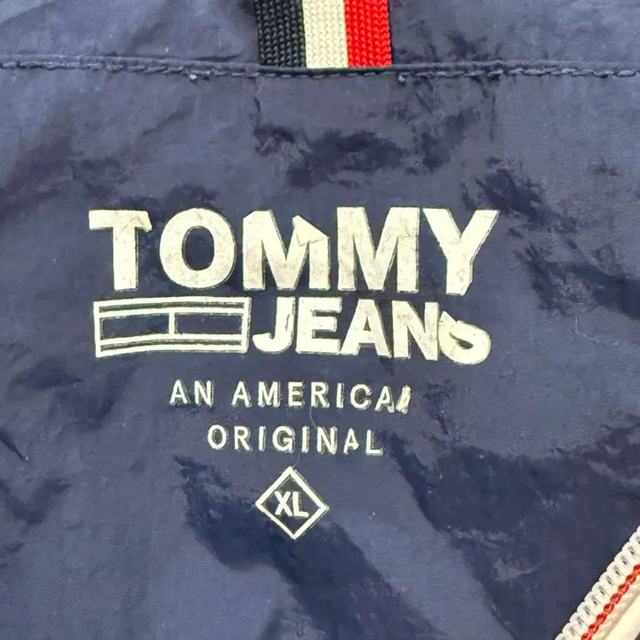 [BUNJANG] Tommy Jeans Navy Hooded Windbreaker Jacket / [정품/XL] 타미진스 네이비 후드 바람막이