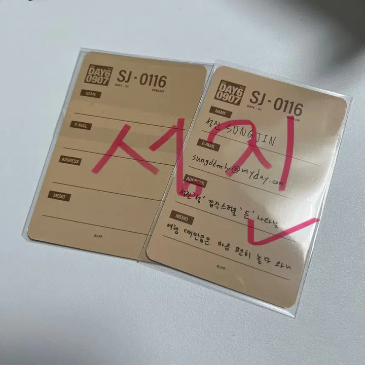 [BUNJANG] Day6 Sungjin Photocard Bundle Set / 데이식스 성진 러기지택 포카 일괄판매