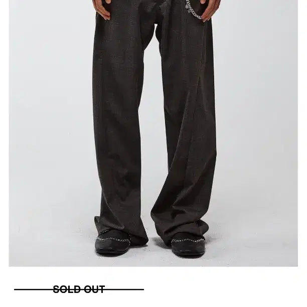 [BUNJANG] Alainne Twisted Wool Check Pants - Charcoal / (새상품) 알렌느 트위스티드 울 체크 팬츠/ 1사이즈, 차콜