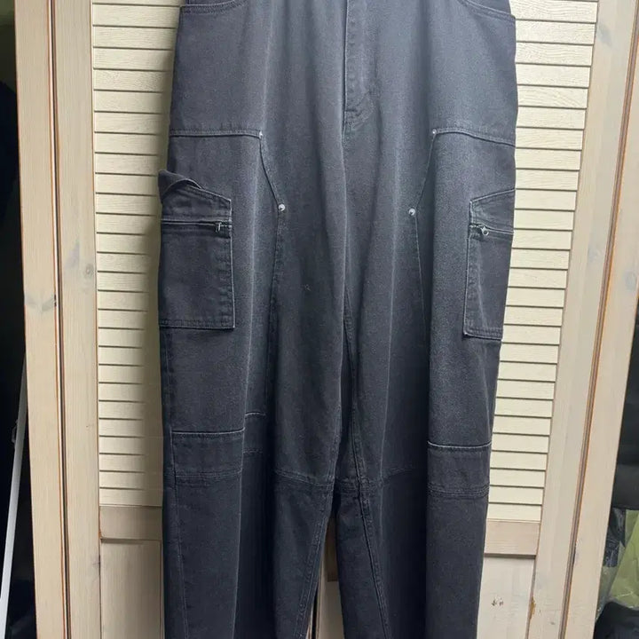 [BUNJANG] Allenine Carpenter Denim Pants / (2) 알렌느 카펜터 데님 블랙