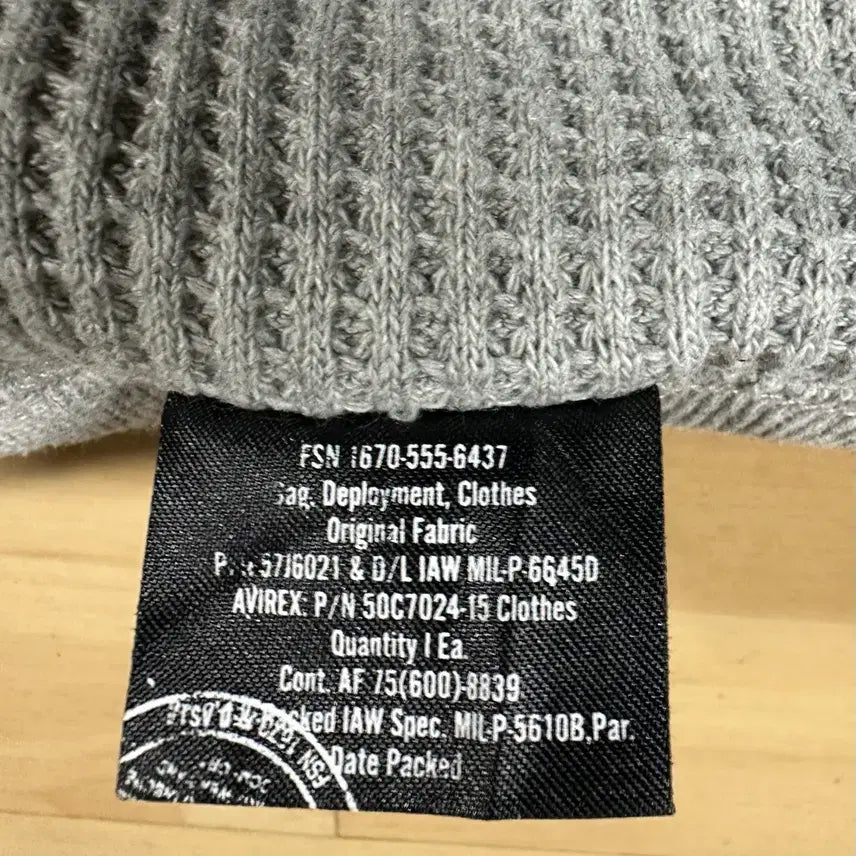[BUNJANG] Avirex Waffle Crewneck / 아비렉스 와플 크루넥