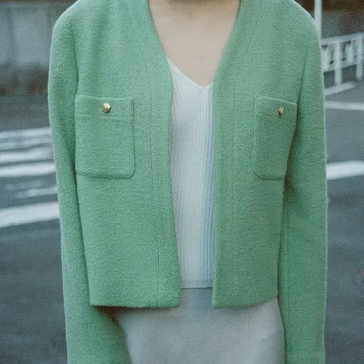 [BUNJANG] Urbanic30 Luce Jacket Tweed Mint / 얼바닉30 URBANIC30 루체자켓 트위드 민트