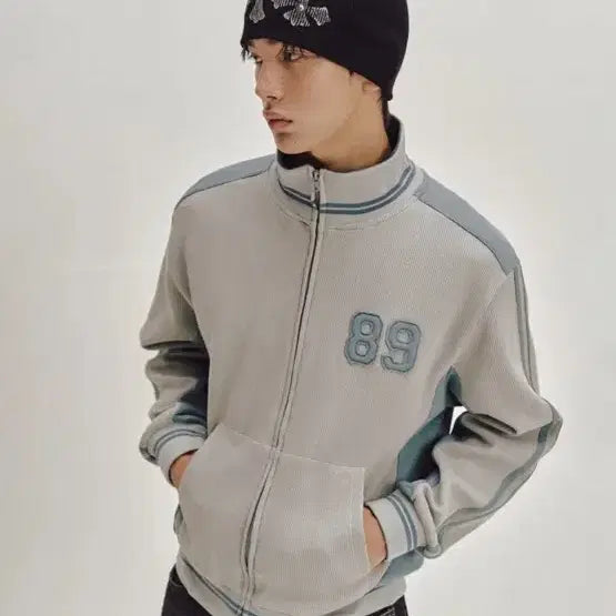 [BUNJANG] Second Monologue Waffle Track Jacket / 세컨모놀로그 와플 트랙 자켓