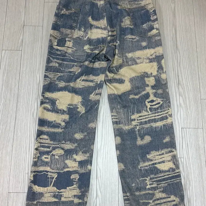 [BUNJANG] Cotton Denim Pattern Pants Size 33 / 패턴 코튼 데님스타일 팬츠 사이즈33 미사용
