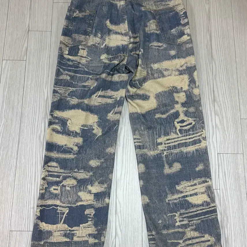 [BUNJANG] Cotton Denim Pattern Pants Size 33 / 패턴 코튼 데님스타일 팬츠 사이즈33 미사용