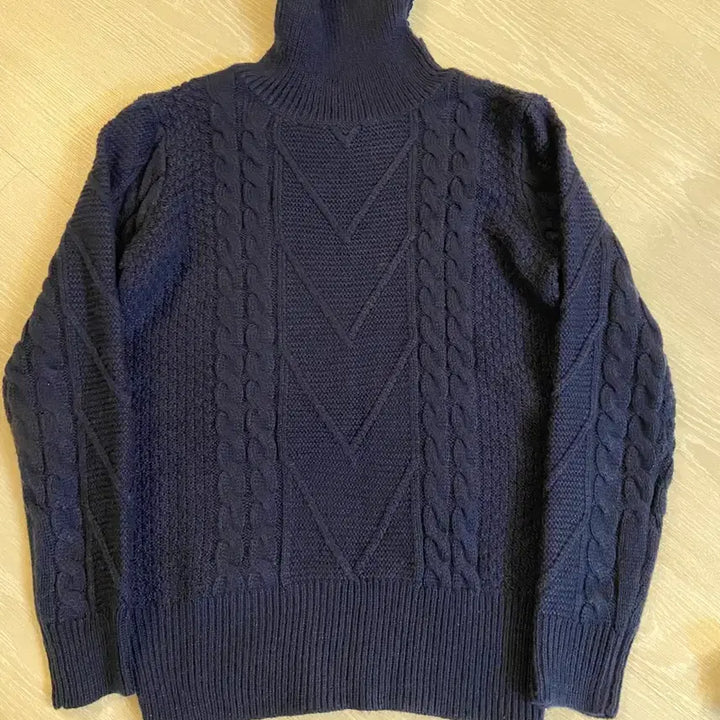 [BUNJANG] Fisherman Cashmere Blend Turtleneck Sweater / 피셔맨 터틀넥 니트(영국)